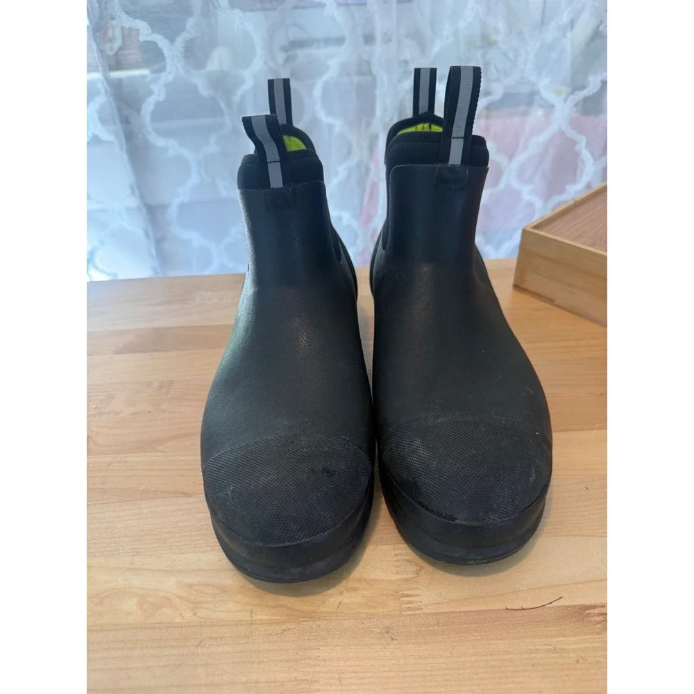 Muck Boot Company Chore Mens Black Waterproof Rubber Ankle Work Boots Size 13